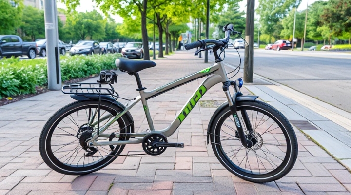 보도에서 전기 자전거가 허용됩니다