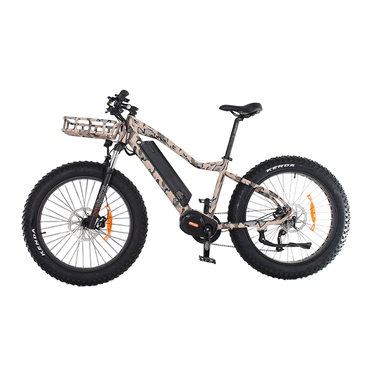 26인치 인치 지방 타이어 자전거 하드 테일 사냥 전기 자전거 M620 Bafang MotorMid 모터 자전거