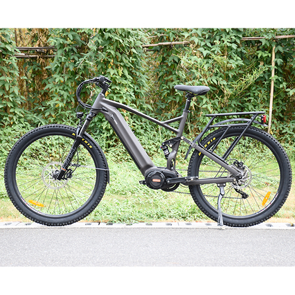 전체 서스펜션 1000W 파워 마운틴 E 자전거 ebike가 얇은 타이어